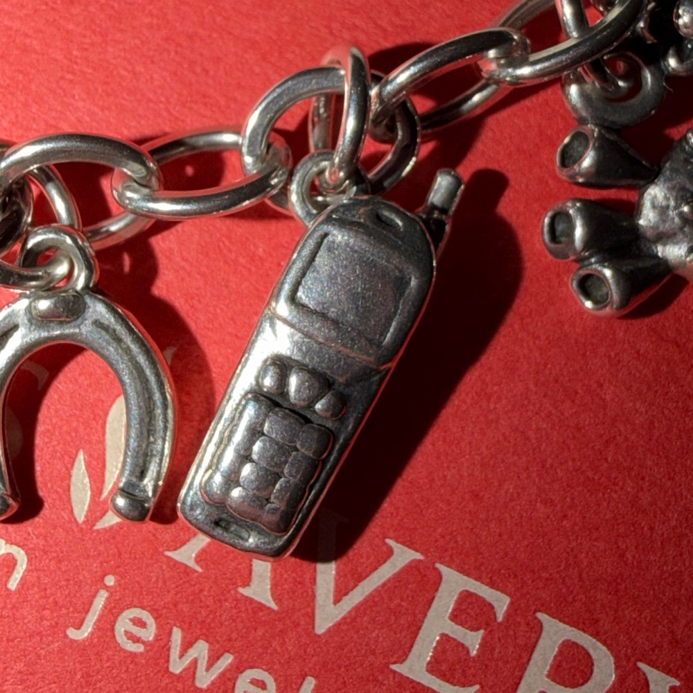 RETIRED James Avery Silver Cellphone charm!